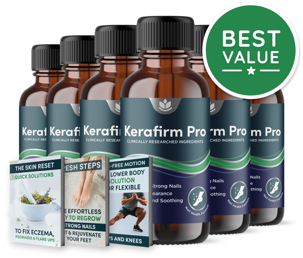 Kerafirm Pro 6 bottle complete bundle with free bonuses